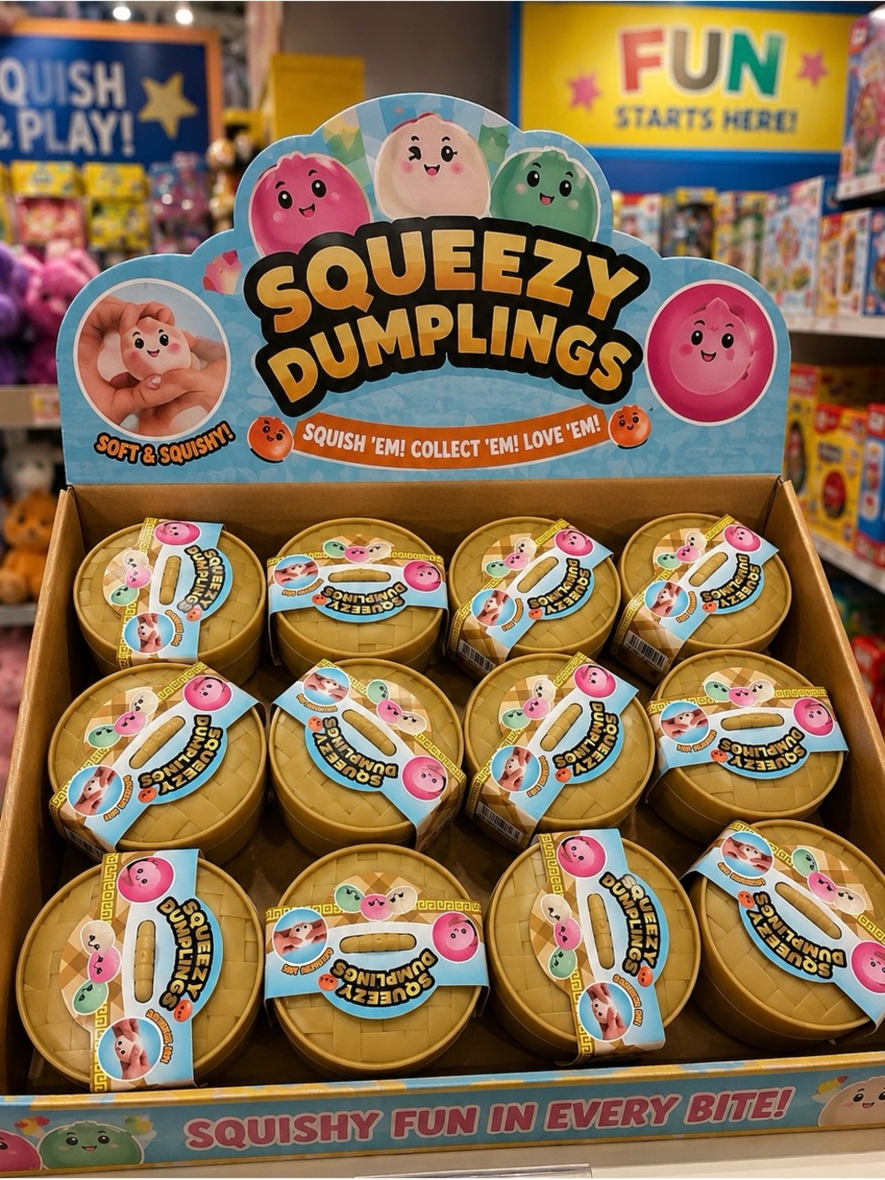12 Pack Squishy Dumplings Blind Box Set - sensory viral - Picture 2 of 6